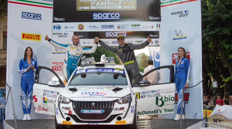 Rally – Peugeot Competition Fabio Farina vince anche al Rally di Roma nel 208 Rally Cup Top.